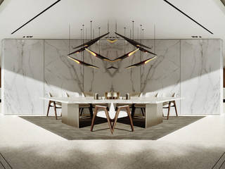 Middle East Residential Project, DelightFULL DelightFULL Modern Dining Room