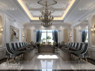 Spacious dining room design in Dubai, Algedra Interior Design Algedra Interior Design Modern dining room