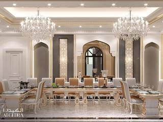Spacious dining room design in Dubai, Algedra Interior Design Algedra Interior Design Їдальня