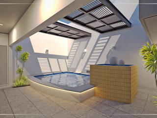 Terraza con Piscina | Casa H II, DOOR arquitectos DOOR arquitectos Pool