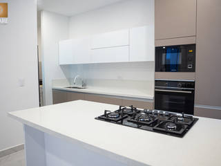 Rincón de la Viga - Cocina Blanca, Creare Vida EN Madera Creare Vida EN Madera Built-in kitchens Chipboard