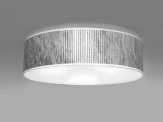 Colección de lámparas de techo o plafones TRES PLISADO, Iluminarte Iluminarte Moderne Häuser Textil Metallic/Silber