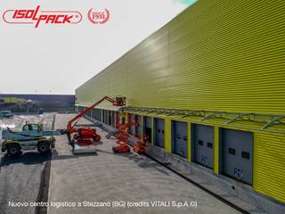 Realizzazioni edilizia industriale con pannello parete, Isolpack S.p.A. Isolpack S.p.A. Commercial spaces