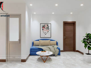 Thiết kế, thi công chung cư mini cho thuê tại Quận 7, TPHCM (5 phòng), Nội Thất An Lộc Nội Thất An Lộc Living room