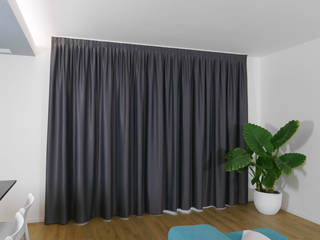 TENDA OSCURANTE BLACKOUT, CURLYHOME CURLYHOME Moderne Wohnzimmer Textil Bernstein/Gold