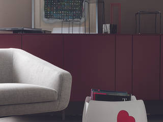 MANCA POCO...SAN VALENTINO E' DIETRO L'ANGOLO!, Limac Design Limac Design Moderne Wohnzimmer Leder Rot