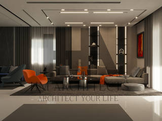 modern living room , HMArchitects HMArchitects Taman interior