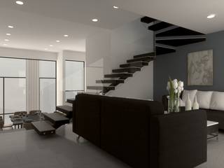 Desarrollo. Real Zacatipán , MT-GI STRATEGIC SERVICES MT-GI STRATEGIC SERVICES Modern living room Concrete