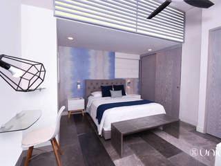 Departamento Icaos, Acapulco Guerrero, Unio Studio Unio Studio 작은 침실