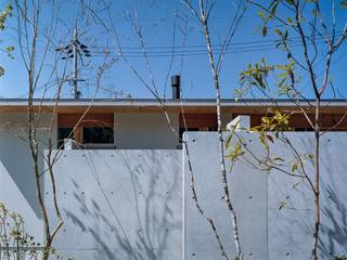 迷走する間仕切り壁の家 /House in Minoh-shinmachi, 藤原・室 建築設計事務所 藤原・室 建築設計事務所 Single family home Concrete Grey