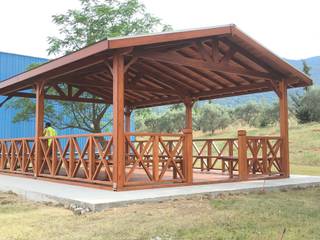 Kamelya, 3A ORMAN 3A ORMAN Balkon, Beranda & Teras Gaya Rustic Kayu Wood effect