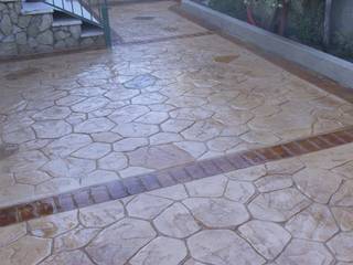 Hormigón Impreso Estilo Piedra, Euromar Pavimentos Euromar Pavimentos Floors کنکریٹ