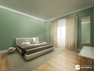 Interior Design nell'homestaging virtuale, DomuStyler DomuStyler Classic style bedroom Solid Wood Multicolored