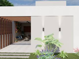 Projeto Simples para uma casa em Bonito - MS, SCK Arquitetos SCK Arquitetos 二世帯住宅