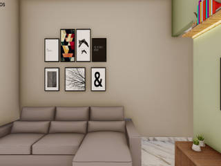 Projeto Simples para uma casa em Bonito - MS, SCK Arquitetos SCK Arquitetos Modern living room