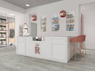 Recoleta- Local Comercial, Diaf design Diaf design Commercial spaces Pink