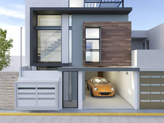 Residencial El Conde, ESTUDIO COOPER ARQUITECTOS ESTUDIO COOPER ARQUITECTOS บ้านเดี่ยว ไม้เอนจิเนียร์ Transparent