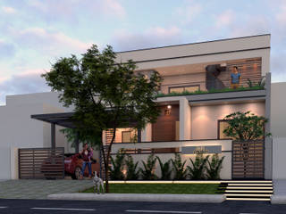 Abhishek, Ravi Prakash Architect Ravi Prakash Architect Casas unifamiliares Concreto reforzado