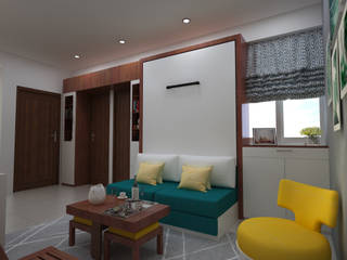 1BHK , Ideagully Products Innovations Private Limited Ideagully Products Innovations Private Limited Ruang Keluarga Modern