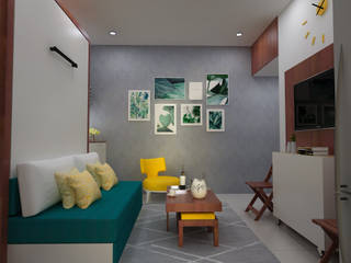 1BHK , Ideagully Products Innovations Private Limited Ideagully Products Innovations Private Limited Ruang Keluarga Modern