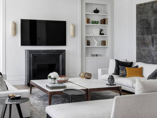 Neutral Luxury Living Room in Dubai, DelightFULL DelightFULL Modern living room