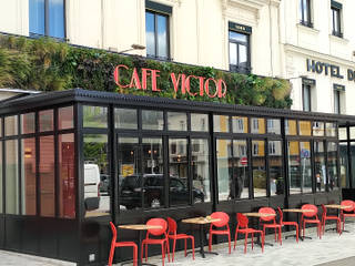 Végétaux Naturels / Murs Extérieurs (Café/Restaurant), Vertical Flore Vertical Flore Spazi commerciali