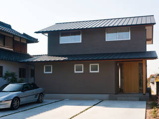 Nm-House okayama kurasiki, 三宅和彦／ミヤケ設計事務所 三宅和彦／ミヤケ設計事務所 Casas asiáticas Calcário