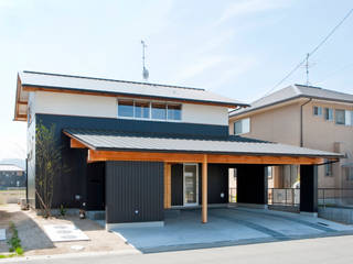 Nak-House okayama, 三宅和彦／ミヤケ設計事務所 三宅和彦／ミヤケ設計事務所 Casas unifamilares Alumínio/Zinco