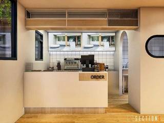 Brazen Restaurant & cofee shop, SECTIONS HOME DESIGN SECTIONS HOME DESIGN Espacios comerciales