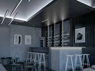 Industrial Vape Store Project ( Mr Irvan ), SECTIONS HOME DESIGN SECTIONS HOME DESIGN Powierzchnie handlowe