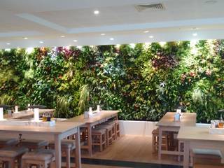 Mur Végétal Intérieur (Restaurant), Vertical Flore Vertical Flore Dinding & Lantai Gaya Klasik