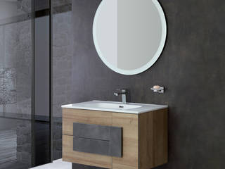 Composizione bagno linea Urban stile Industrial, Inbagno Inbagno Industrial style bathrooms Wood Wood effect