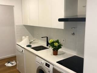 Reforma de Apartamento Marcenaria e Carpintaria HIGH QUALITY Armários de cozinha MDF Branco