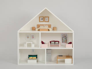 Casa White Forest Dollhouse, Oficina805 Oficina805 Kamar Bayi/Anak Minimalis MDF