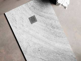 Granite – veteados grises que nos evocan un paisaje lunar, Bosnor, S.L. Bosnor, S.L. Nowoczesna łazienka