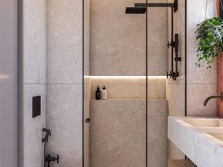 Remodelación de Baño - San Isidro, Katherine Quijano - Interiorismo Katherine Quijano - Interiorismo ห้องน้ำ แกรนิต