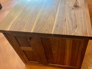 Custom Built Walnut Desk, Forest Forged Forest Forged