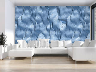Elegante Tapeten, Mowade Mowade Pareti & Pavimenti eclettiche Blu