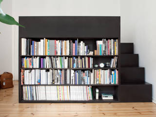 Batcaverna: Schrankbett mit 4-in-1-Funktion, Atelier Blank Atelier Blank Kleines Schlafzimmer MDF Schwarz