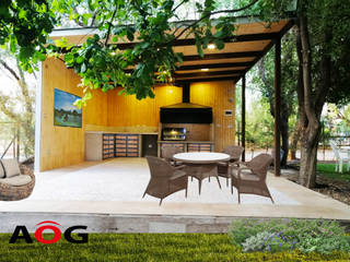 QUINCHO FM- COLINA, AOG AOG Modern terrace Engineered Wood