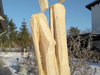 XXL-Skulptur aus Holz, lebensgroße Skulpturen, Kunstwerkstatt Heilmann Kunstwerkstatt Heilmann Front yard