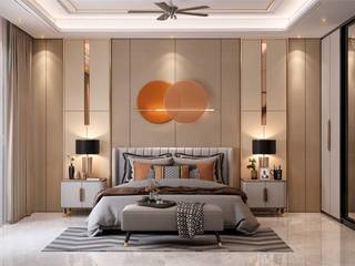 Independent Villa, HC Designs HC Designs Small bedroom Concrete Interior Design, Turnkey Projects, Home Interiors, Bedroom Design