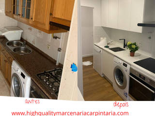 Cozinha MDF branco Marcenaria e Carpintaria HIGH QUALITY CozinhaArmários e estantes MDF Branco