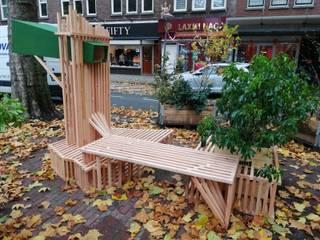 City Bench, Studio Made By Studio Made By Modern Garden Wood Wood effect