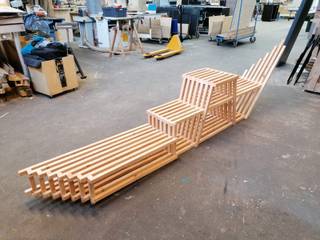 City Bench, Studio Made By Studio Made By Modern Garden Wood Wood effect
