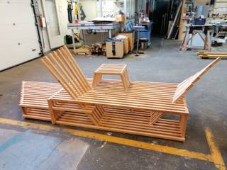 City Bench, Studio Made By Studio Made By Modern Garden Wood Wood effect