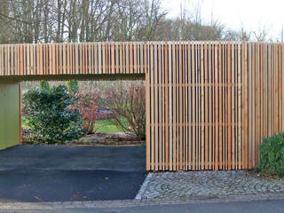 CARPORT, Wilk-Salinas Architekten GmbH Wilk-Salinas Architekten GmbH Garagens abertas