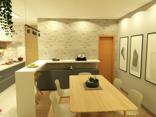 Projeto Cozinha, Strauss - Arquitetura e Interiores Strauss - Arquitetura e Interiores Modern kitchen