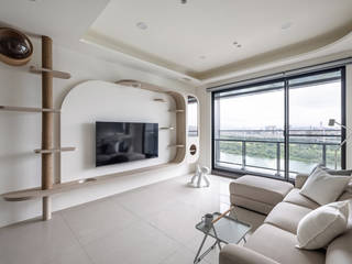 躲貓貓, 寓子設計 寓子設計 Scandinavian style living room