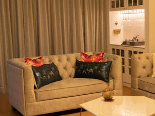 3 BHK Civil Mod plus Contemporary Interiors, My Design World My Design World Living room